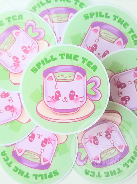 Spill The Tea - Vinyl Sticker