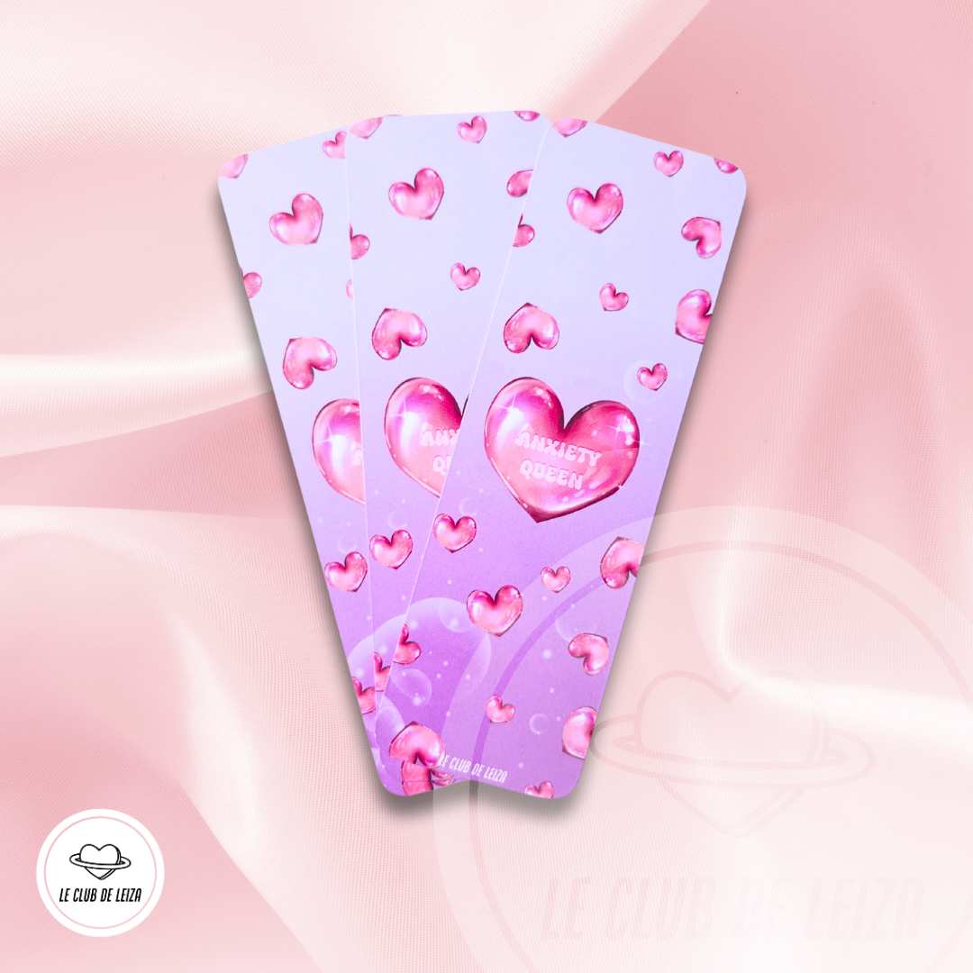 "ANXIETY QUEEN" - Handmade Bookmark