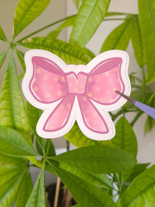 Busy dating my fictional character bow sticker, bookworm kawaii design for readers