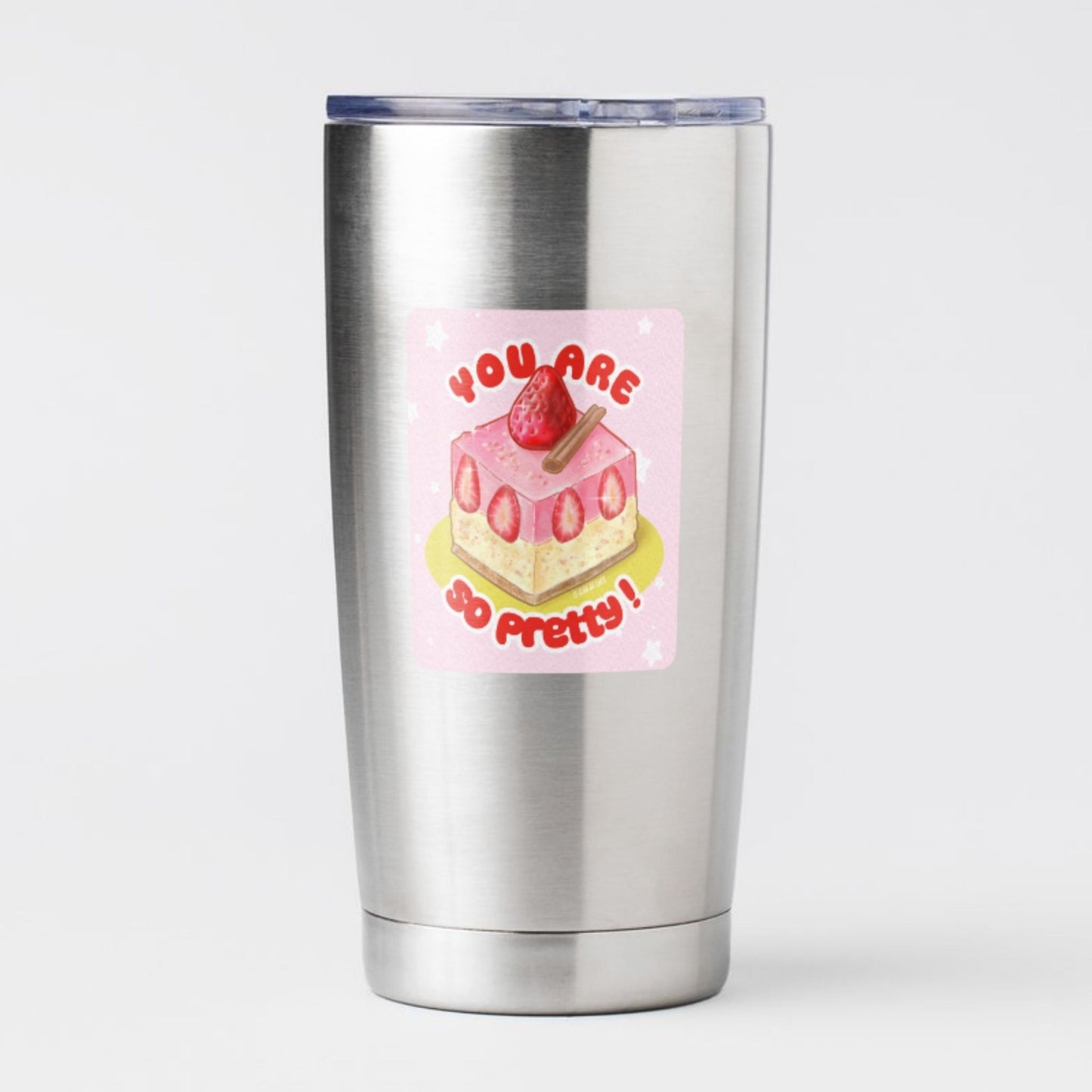 "You Are So Pretty!" Strawberry Shortcake Vinyl Sticker | 3" Handmade - Le Club de Leiza - Sticker
