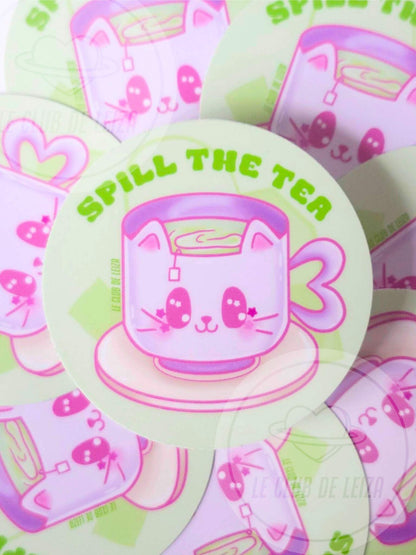Spill The Tea - Vinyl Sticker