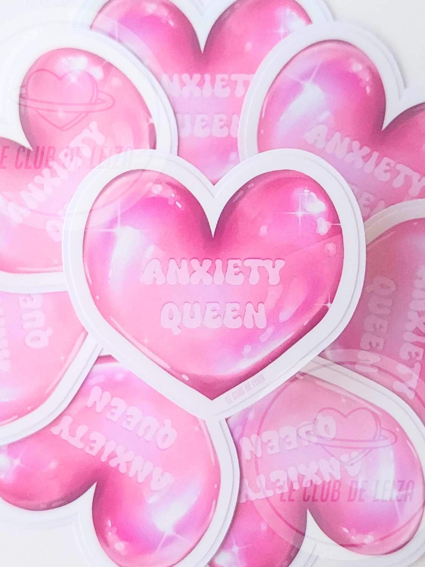 Anxiety Queen Heart - Vinyl Sticker
