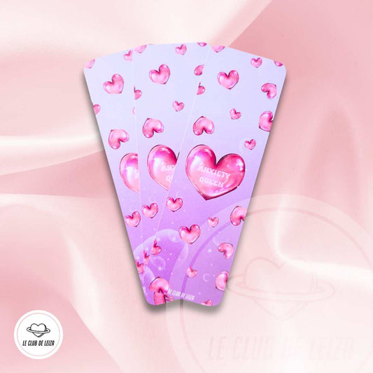"ANXIETY QUEEN" - Handmade Bookmark