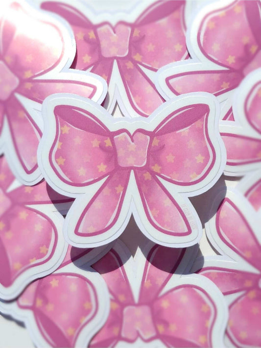 "Busy Dating My Fictional Character" Bow - Vinyl Sticker - Le Club de Leiza - Sticker