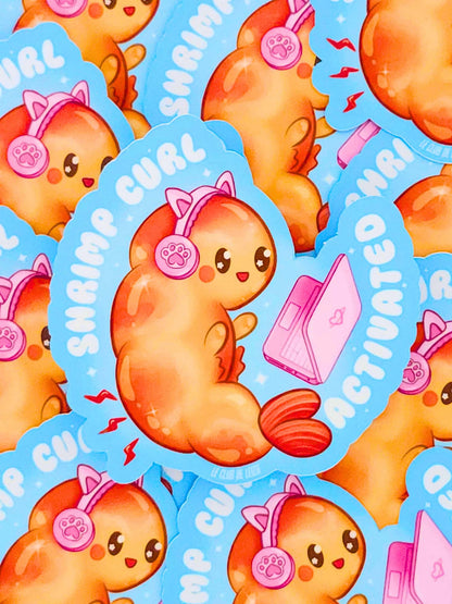 Shrimp Curl Activated - Vinyl Sticker