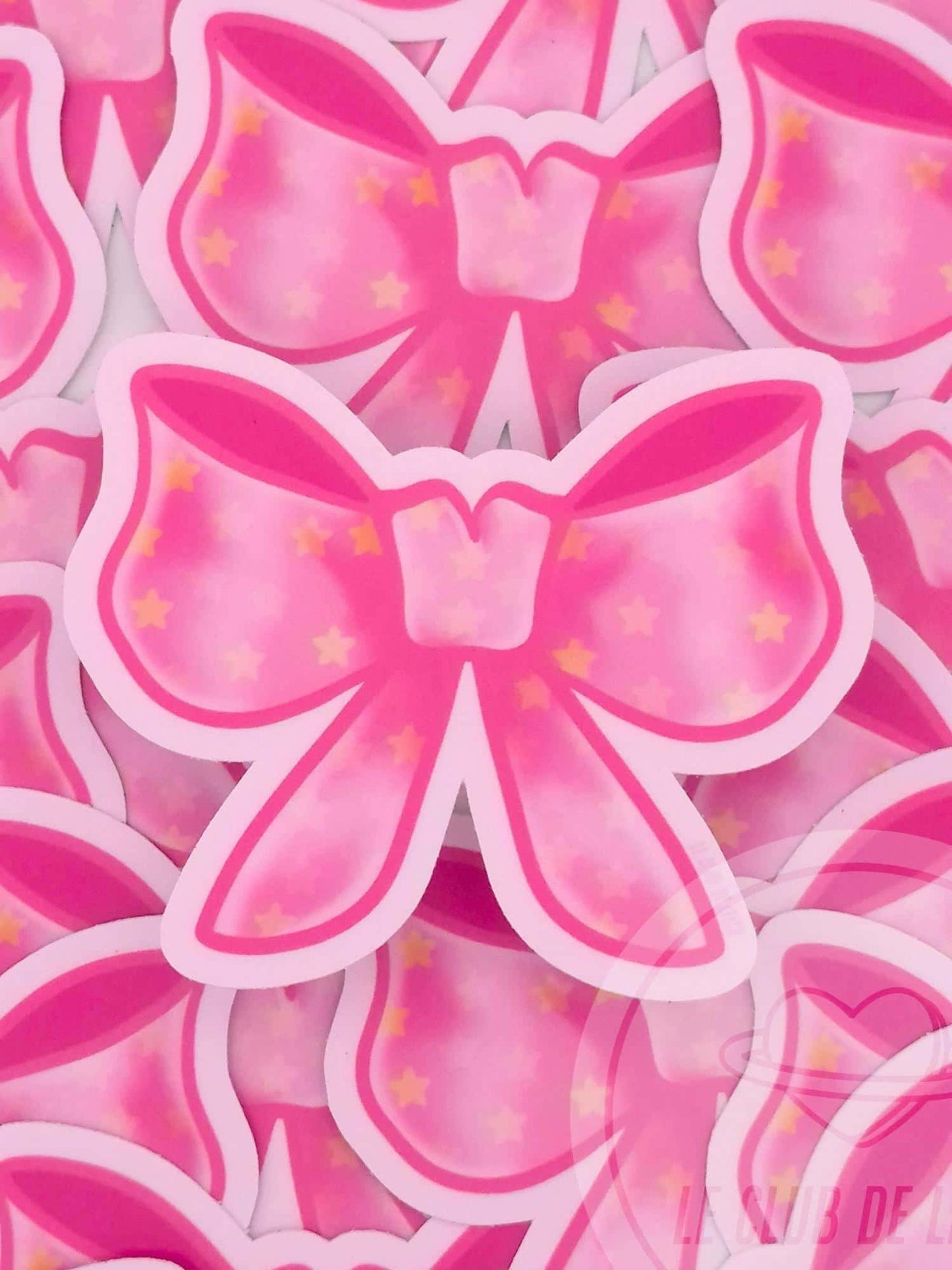 Pink Bow - Vinyl Sticker