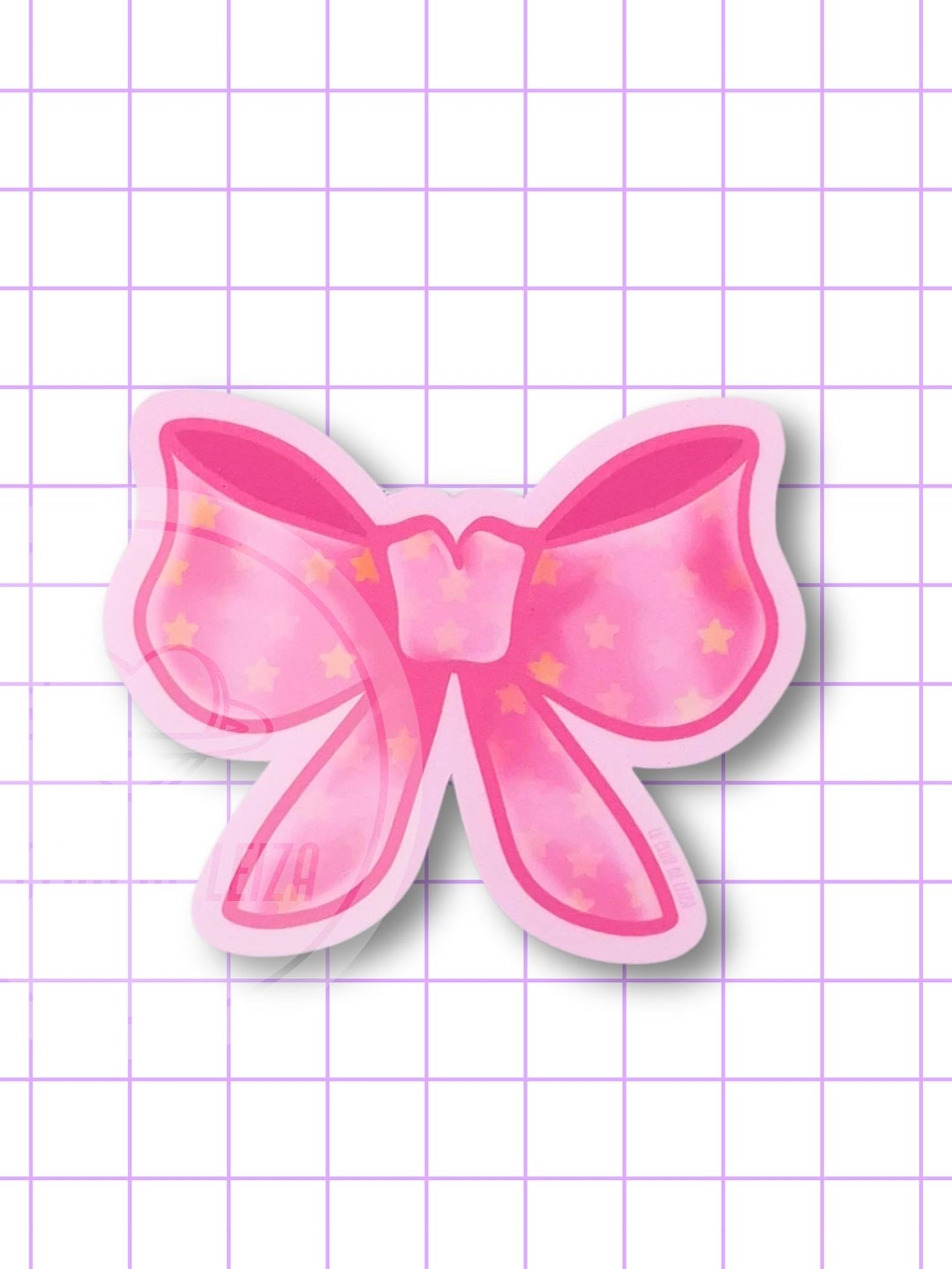 Pink Bow - Vinyl Sticker