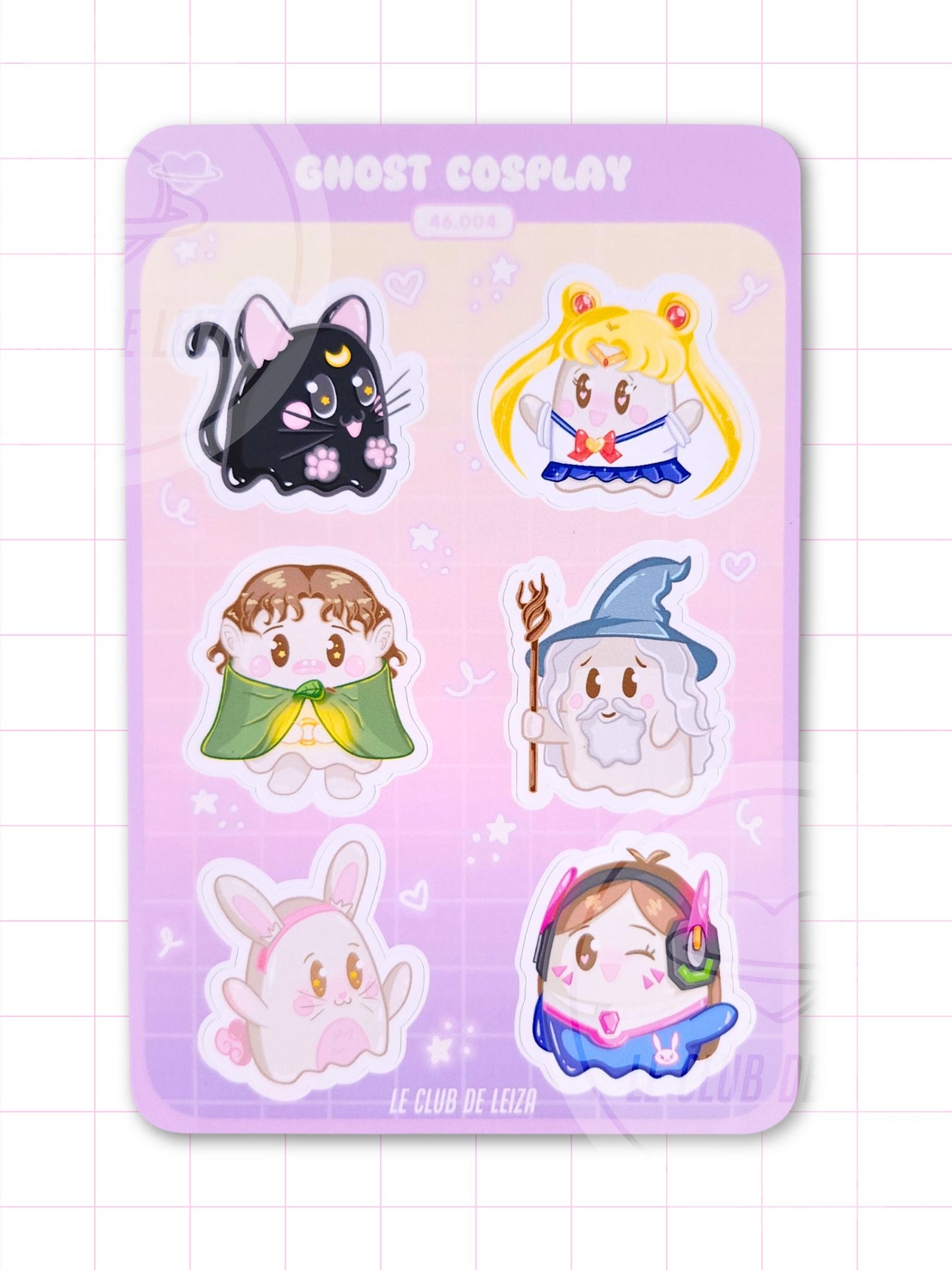 Ghost Cosplay - Sticker Sheet