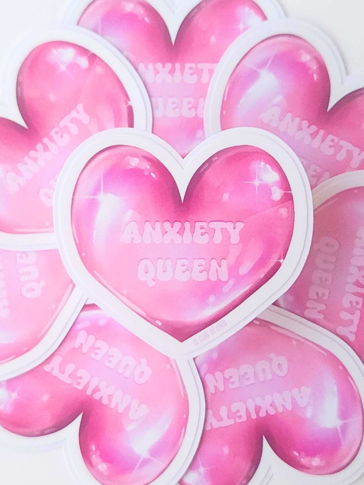 Anxiety Queen Heart - Vinyl Sticker - Le Club de Leiza - Sticker