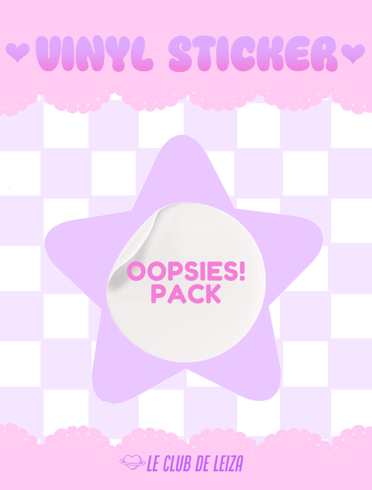 OOPSIES! PACK - 5 Random Stickers - Le Club de Leiza - Sticker