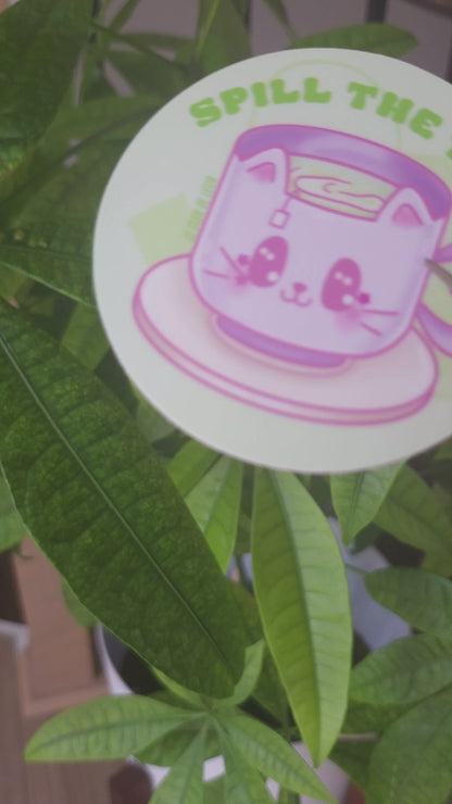 Spill The Tea - Vinyl Sticker