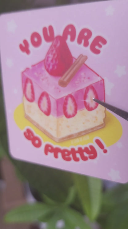 "You Are So Pretty!" Strawberry Shortcake - Vinyl Sticker