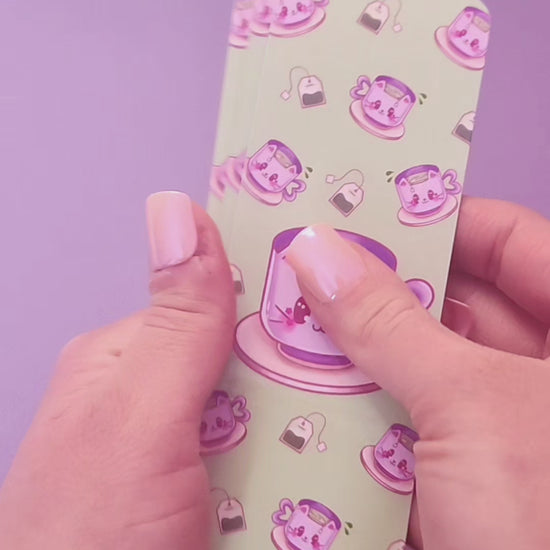 Video, Bookmark, Green, tea cup, Cat