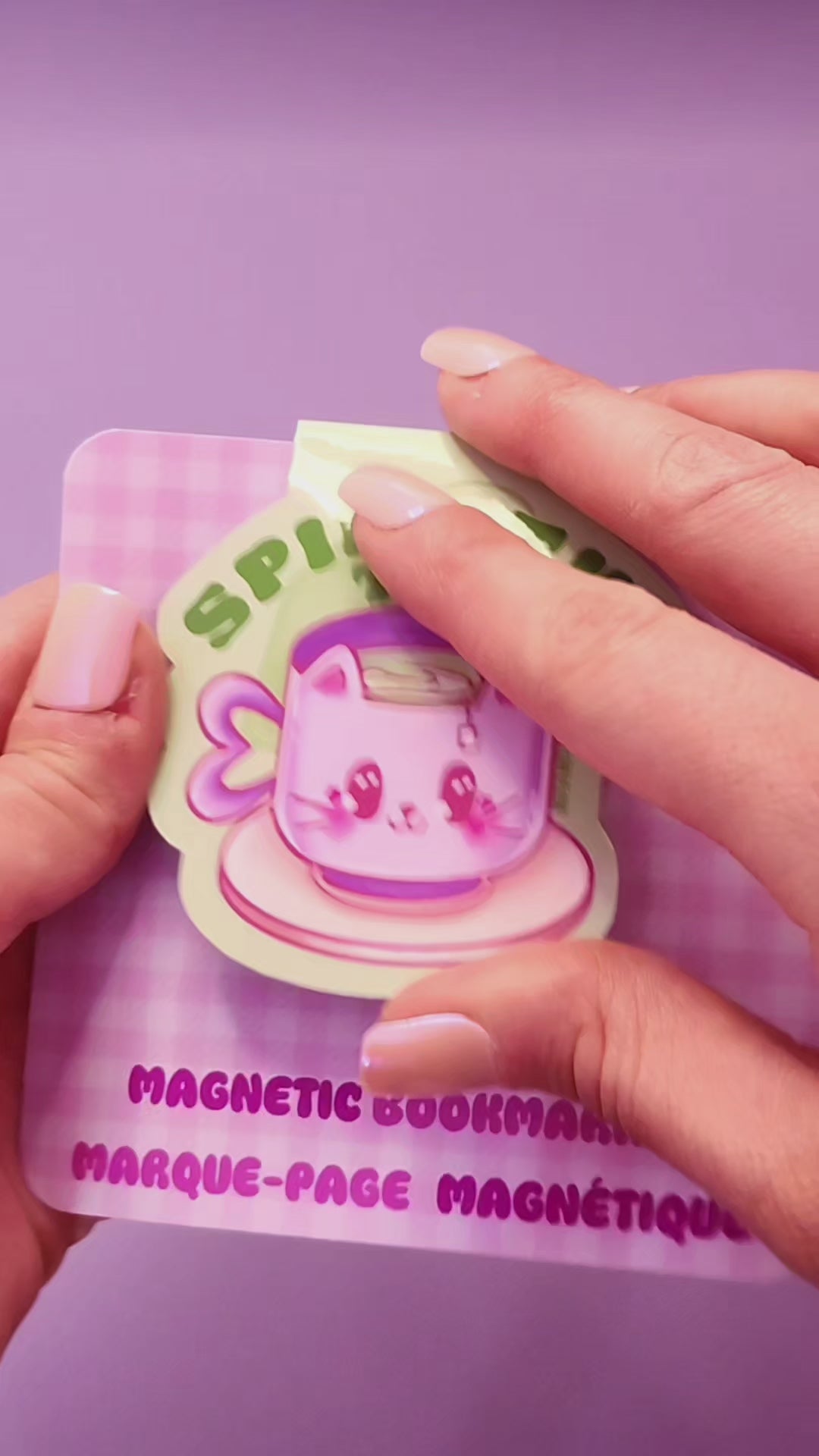 "Spill The Tea" Handmade Magnetic Bookmark - Le Club de Leiza - Bookmark