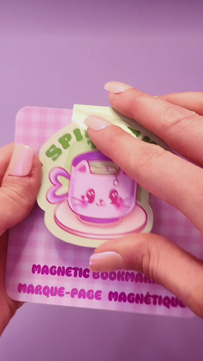 "Spill The Tea" Handmade Magnetic Bookmark - Le Club de Leiza - Bookmark